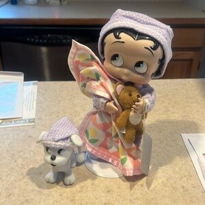 Danbury Mint “Betty Boop Bedtime” featuring Baby Boop and Pudgy by Syd Hap